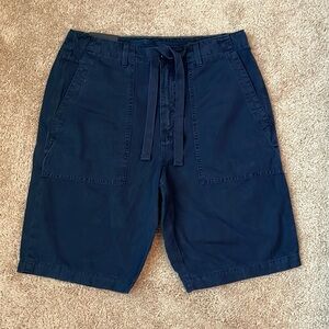 Banana Republic Navy Flat Front Men Shorts